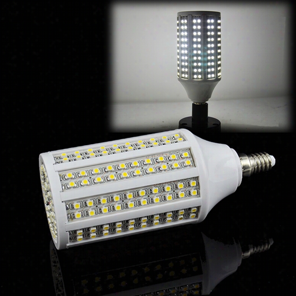 E14 240led Smd2528 Corn Light Cold White Bulb Lamp 200v-23v0"12w