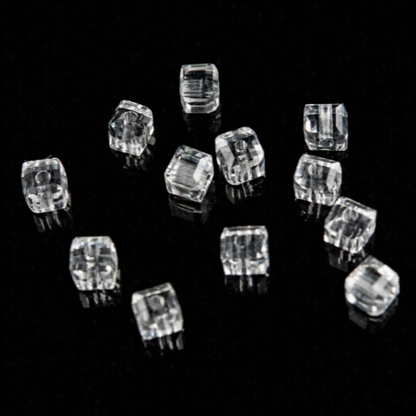 Fashion Plastic Resin  Glass Crystal Transparent Clear White Reflect Lightcubes Design Diy
