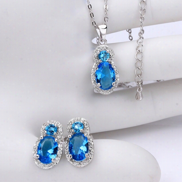 Fvrs034fere Shopping Extravagant Person Je Wlery Set For Lady Fsahion Big Crystal Set