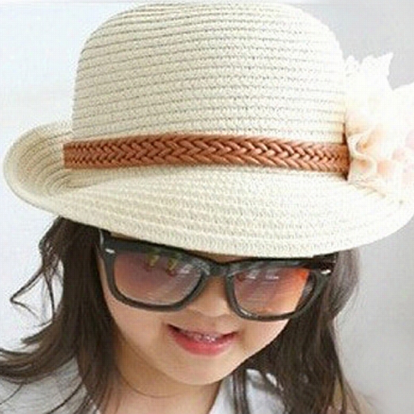 Hot Fashion Kids Girls Str Aw Cardinal's Office Sunscreen Lfower Sweet Cap 4 Colors