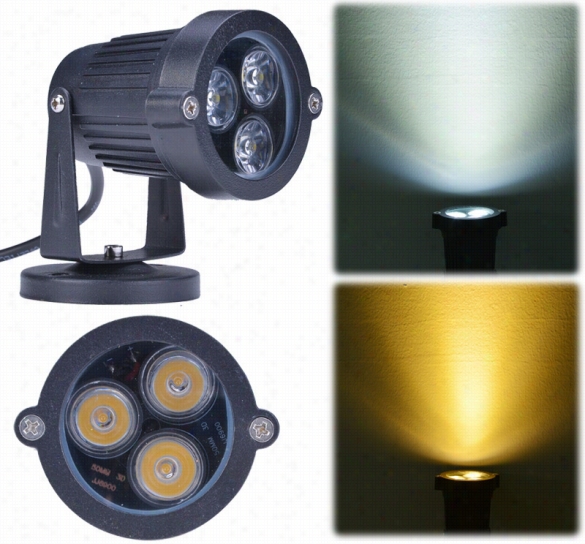 Led Landscape Gardden Wall Yard Path Pond Flood Spot Light Outdoro Light 3w Super Clear