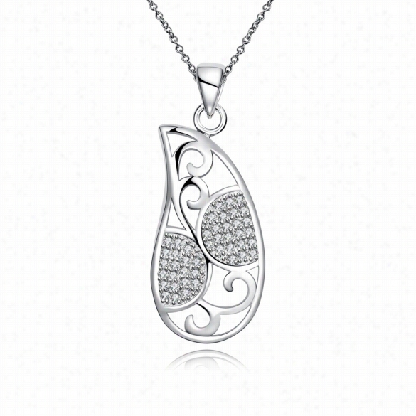 N031 Silver Plated Necklace Brand New Design Pendanr Necklaces Jewelry For Women