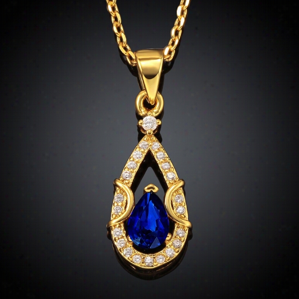 N051-a High Quality Zircon Necklace Fashion Jewelry1 8k Gold Plating Necklace