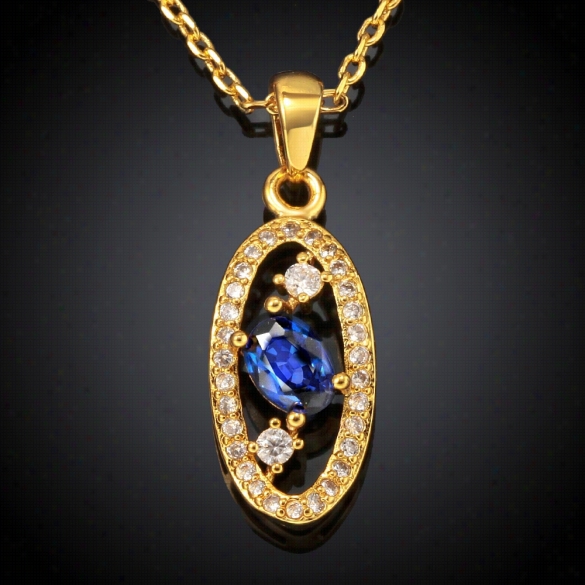 N052-a Highquality Zircon Neckklace Fashion Jewelry 18k Gold Plating Necklace