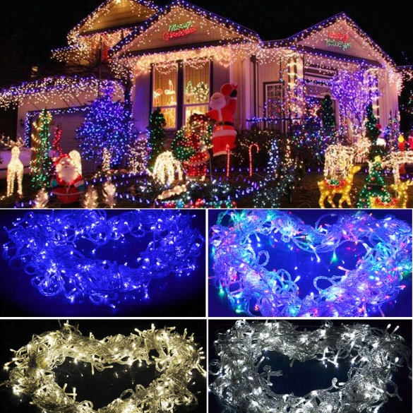 New 30m 200 Led Liight Christmas Outdoor String Fairy Wedding Party String Lamp Light