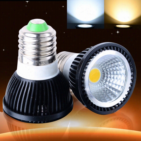 New 6w Cob  Spotlight Led Bulb Lamp Cool"warm White 85v-245v E27