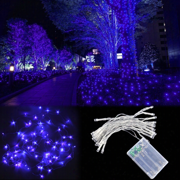 Novel Aa Battery Purple 3m 30 Led String Fairy Party Festvial Decor Light Lamp Bulb