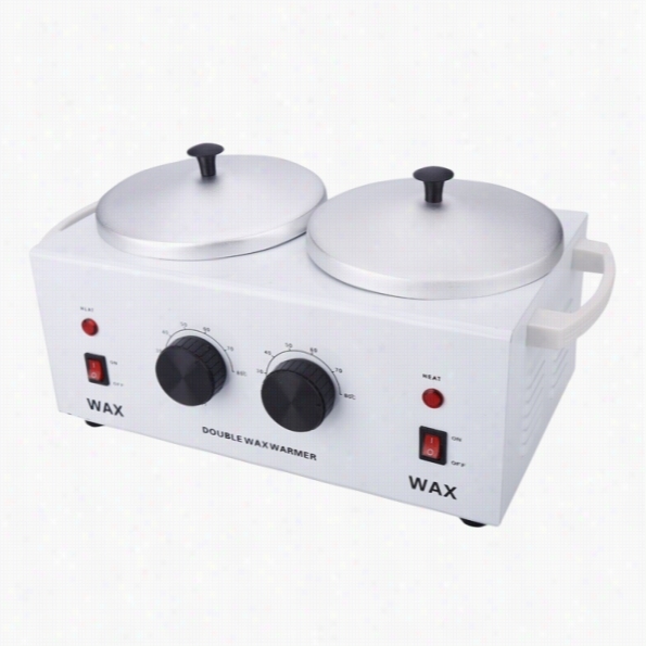 New Double Wax Warmer Electric Heater Wax Therpy Hot Faciall Sk In Spa Equipment Us Plug