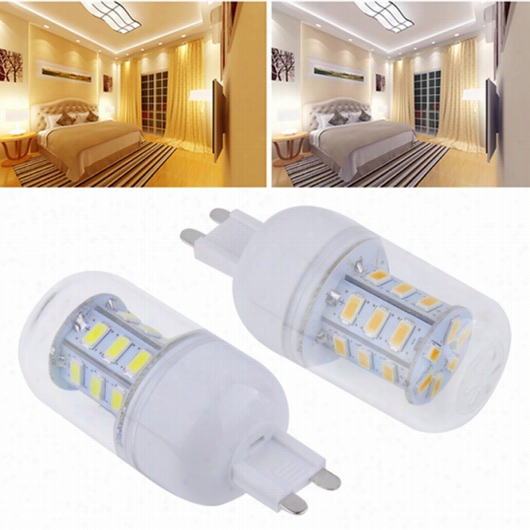 New G9 6w 24 Smd 5730 Light Led  Corn Bulb Pure&q Uot;warm White 220-240v With Coferr