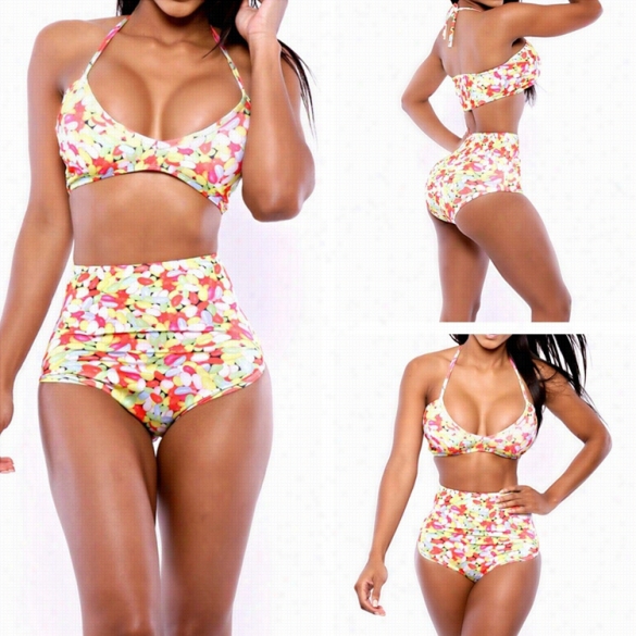 New Styish Lady Women's Fashion Push-up Sexy Halter Bikini Set Swimwear Swimsuit