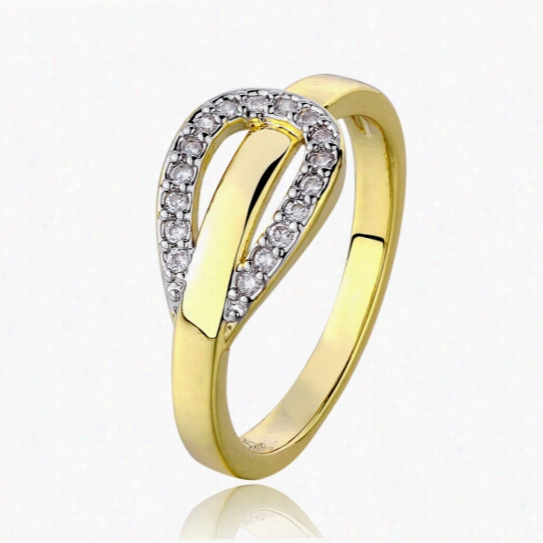 R665-a-8 Wholesale High Brand Nicckle Feee Antiallergic New Fas Hion Jewelry 18k Gold Platedring