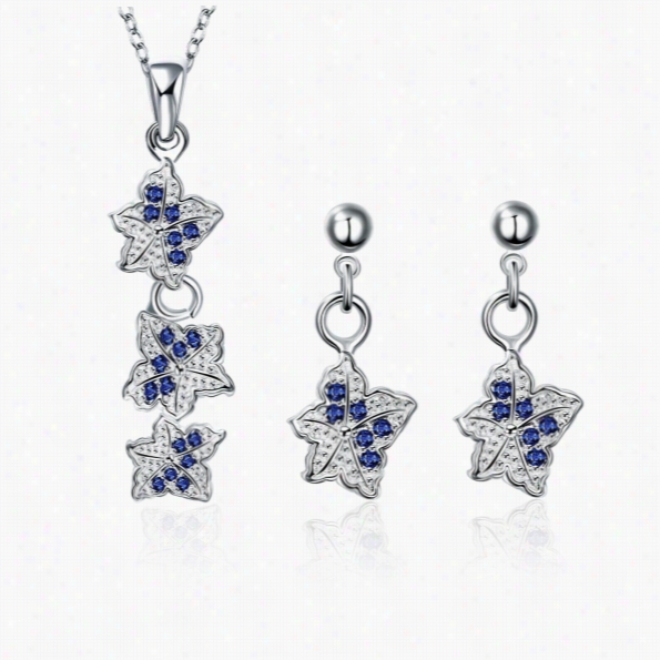 S027-aa Fashion Popular 925 Silver Plated Jewelry Sets For Sale Freee Shipping