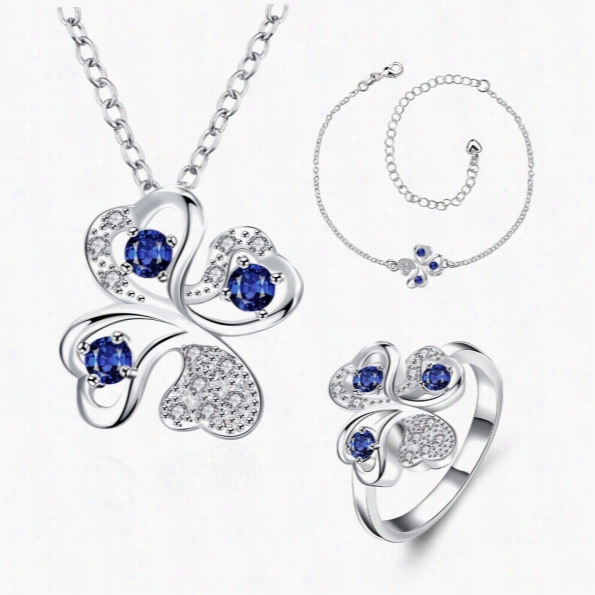 S036-a Fashion Popluar9 25 Silver Plated Jewelry Sets For Sale Free Shipping