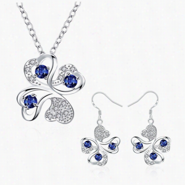 S039-a Fashi0n Popular 925 Silver Plated Jewels Sets Or Sale Free Shipping