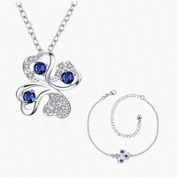 S040-a Fashionp Opular 925 Silver Plated Jewelry Sets For Sale Free Shipping