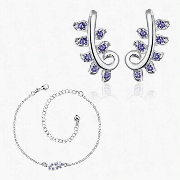 S058-a Fashion Popular 925 Silver Platwd Jewelry Sets Or Sale Free Shipping