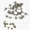 30pcs Silver Metal Bullet Stud Rivet Spikes Belt Leathercraft Accessories