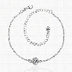 A033-AFree Shipping New Design Large Stock Delicate Handmade Cheap Silver Plated Anklet Bulk Sale