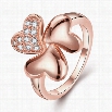 R739-B-8 Wholesale High Quality Nickle Free Antiallergic New Fashion Jewelry 18K Gold PlatedRing