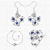 S041-A Fashion Popular 925 Silver Plated Jewelry Sets For Sale Free Shipping