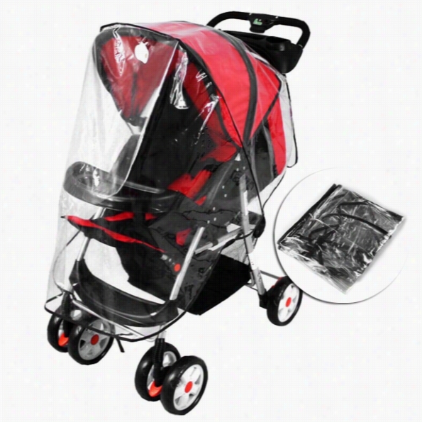 Universal Clear Raincover Fit Shopper Buggy Carts Pushchair Pram Doll Dust Cov Er