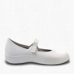 Women's  Extreme Mary Jane Work Shoes - White With Black