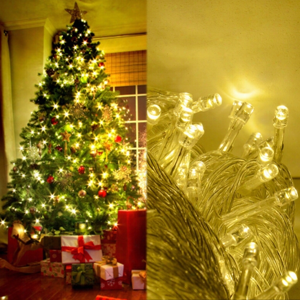 50m 300  Led Warm White Deocrative Wedding Fiary Christmas Tree  Party Twinkle String Lights Eu