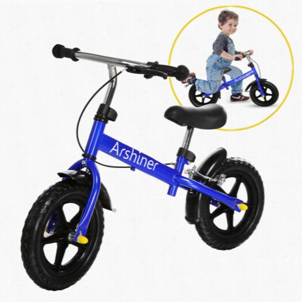 Arhienr Children Kirs Training No-pedal Balance Bike Learn To Ride Bicycle Blue