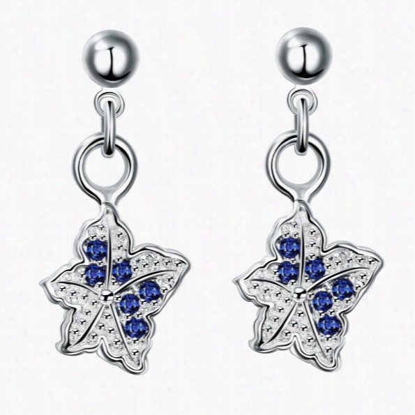 E020-a Fashion New Style 925 Silver Plated Earrings Jewelry Free Shipping