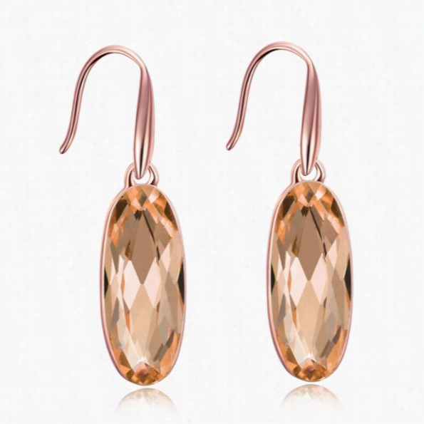 E045-b Wholesale Nickle Free Antiallergic Real Gold Plated Earrigs For Women New Fashion Jevelry