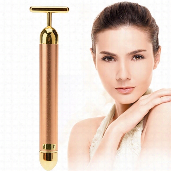 Elwctric Instrument Wrinkles Tool Skin Caare Facial Gold Face-lift Energy Face Massager Bar