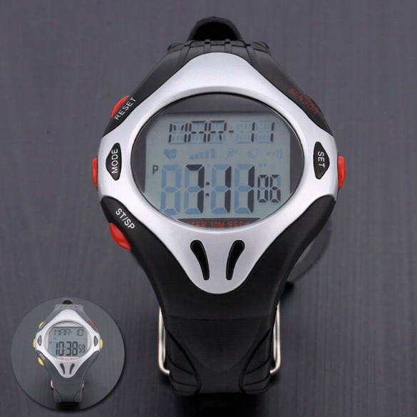 Fashion Men's Waterproof Sports Fitness Roundd Igital Wristwatch Watch