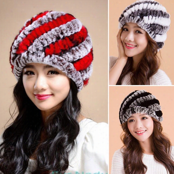 High Quality Just Discovered Women's Faux Fur Winter Ear Cap Hat Ski Slouch Hot Hat Cap