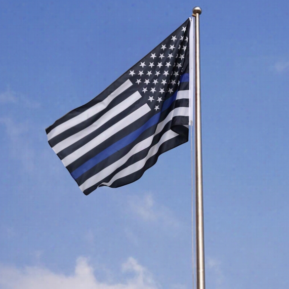 Homdox 3.5 X 6 Ft Foot Thin Azure Line Us America Flag Sewn Stripes Usa Flag