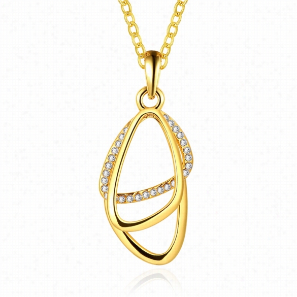 N917-a Wholesale Nickle  Free  Natiallergic  18k Real Gold Plated Necklace Pendants New Fashion Jewelry