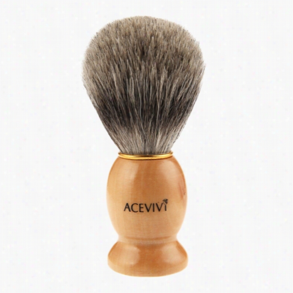 New Acevivi 1pc Wooden Sytnhetic Hair Short Beard Shaving Brush 10cm