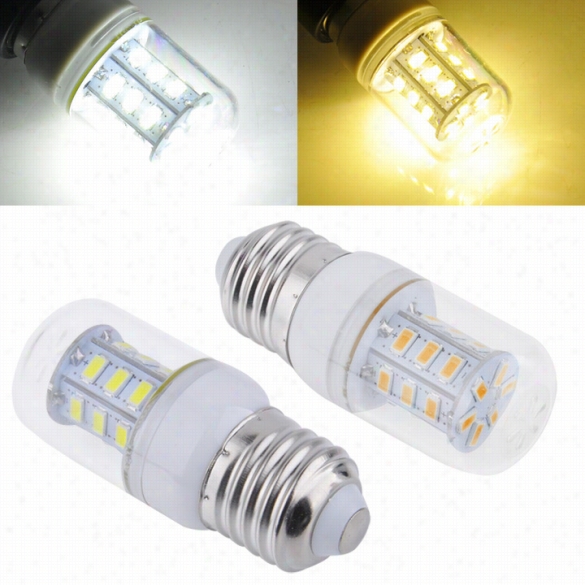 New E7 6w 24 Smd 5730  Light Led Conr Bulb Pure"warm White 220-240v With Cover