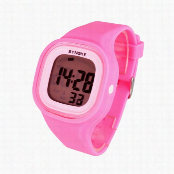 New Fashion Unisex Waterproof Silicone Candy Color Square Led Digital Casual Sports Wrist Watch