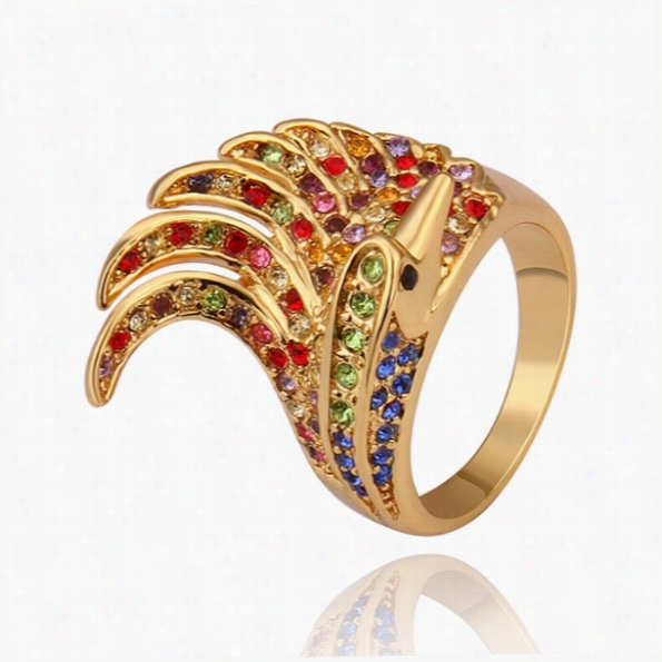 R301 Wholesalehiigh Qualitynickle Free Antiallergicnew Fashion Jewelry 18k Real Gol Dplatedring For Women Free Shipping