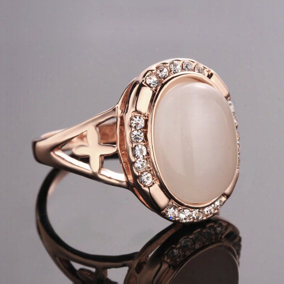 R619 Wholesale Hig Hquality Nickle Frre Antiallergic New Fashion Jewelry 18k Gold Platedring
