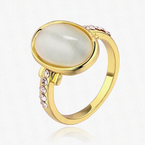 R624 Wholesale High Qu Ality Nickle Loose Antiallerigc New Fashion Jewelry 18k Gold Platedring