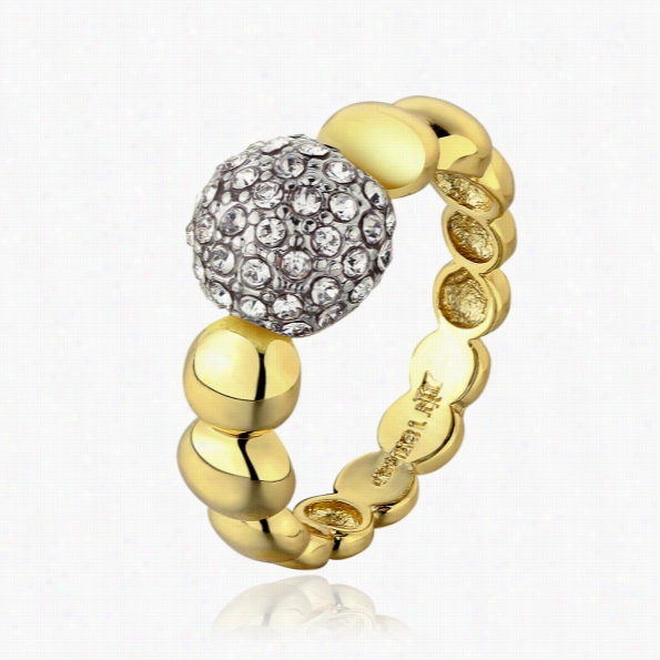 R653-8 Holesale High Quality Inkle Free Antiallergic New Fashion Jewelry 18k Gold Platedring