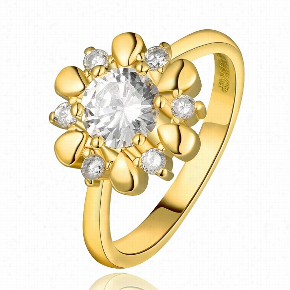 R680-b Wholesale High Quality Nickle Free Antial Lergic New Fashion Jewels 18k Gold Platedring