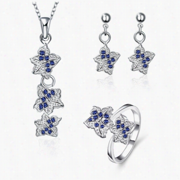 S026-a Fashion Popular 95 Silver Plated Jewelry Sets For  Sale Free Shipping