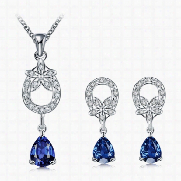 S094-d Faashion Popular 925 Silver Plated Jewelry Sets For Sale Free Shipping