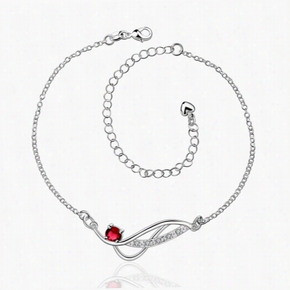 A036-afree Shippping Ne Wdesign Big Stock Delicate Handmade Cheap Silver Platd Anklet Largeness Sale