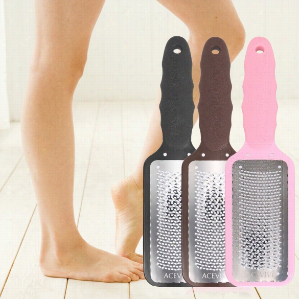 Acevivi Peeicurr Fo Ot Rasp Metal Foot File Cllus Remover + Pedicure Nail File Gift