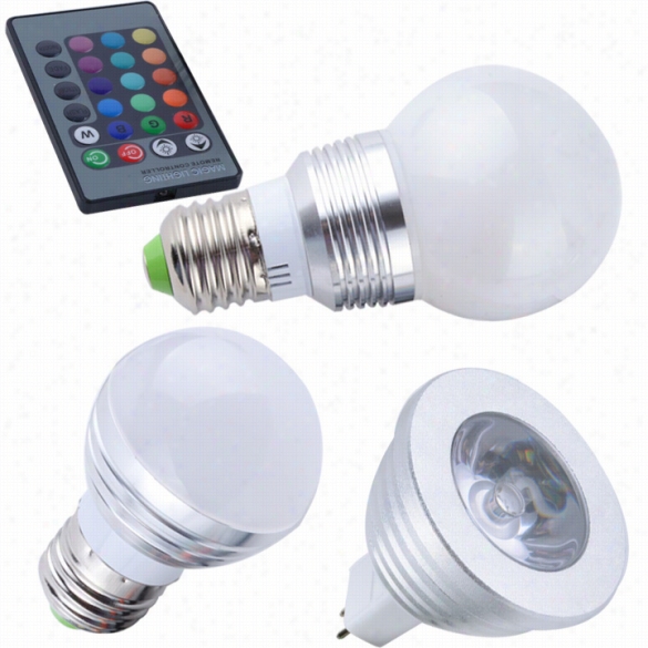 E27 Mr16 Rgb Led Illuminate Llam P Lght Ir Remote Contrl 16 Colors Blemish Party Bulb