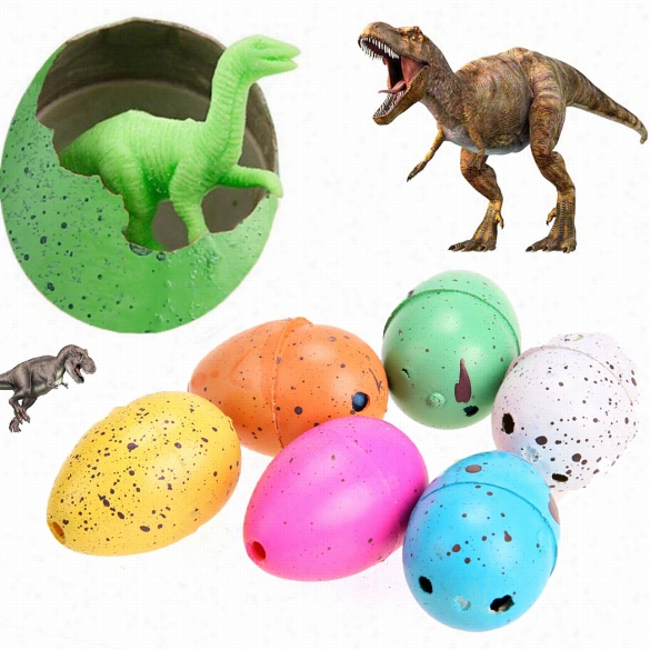 Educational Chilfren Kid Growing Dino Eggs Hatching Cracks Dinosaur Add Wate Inflatable Toy