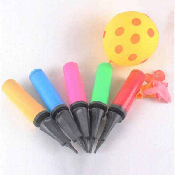 Fashion Hard Plastic Padty Shattered Balloon Pumps Doulbe Action Necesary Pump Random Color